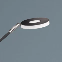 LED vloerlamp Dent, dimbaar, CCT, 2 x 6W zwart