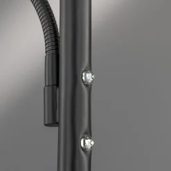 LED vloerlamp Dent, zwart, 180 cm, CCT, 2-lamps