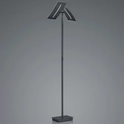 LED vloerlamp Dual CCT, dimbaar, zwart