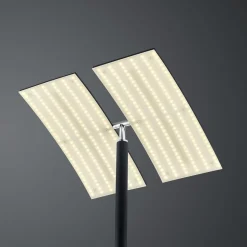 LED vloerlamp Dual CCT, dimbaar, zwart