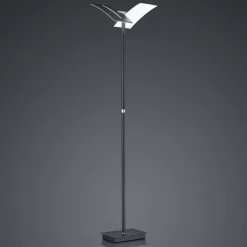 LED vloerlamp Dual CCT, dimbaar, zwart