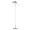 LED vloerlamp Evolo CCT, mat nikkel/chroom