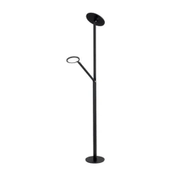 LED vloerlamp Fati, hoogte 181 cm, aluminium, leeslampje, dimmer, CCT