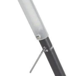 LED vloerlamp Filigran, zwart, dimbaar, verstelbaar