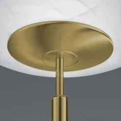 LED vloerlamp Findus, 1-lamp, oudmessing