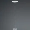 LED vloerlamp Findus, 1-lamp, nikkel