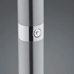 LED vloerlamp Findus, 1-lamp, nikkel