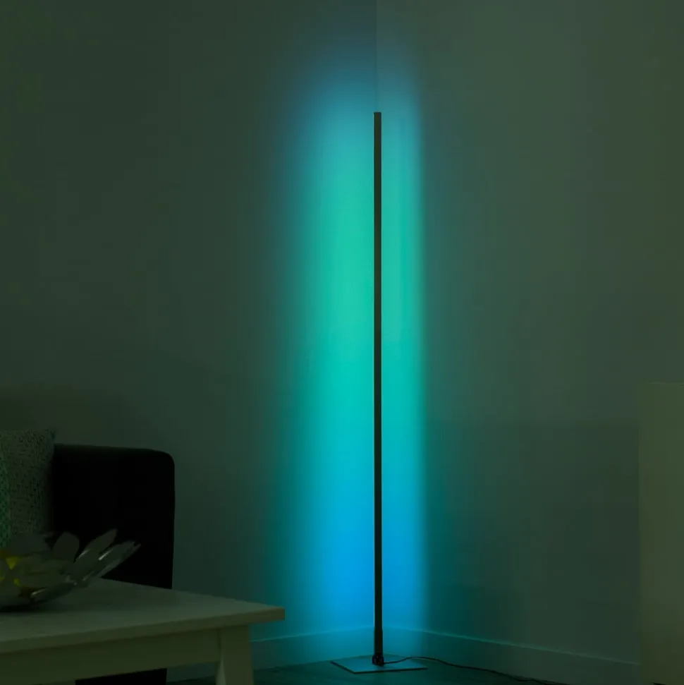 LED vloerlamp Henry, afstandsbedienbaar RGB/CCT