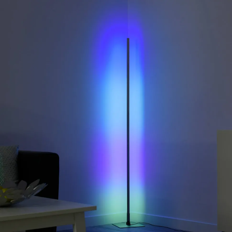 LED vloerlamp Henry, afstandsbedienbaar RGB/CCT