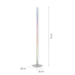LED vloerlamp Henry, afstandsbedienbaar RGB/CCT