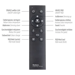 LED vloerlamp Henry, afstandsbedienbaar RGB/CCT