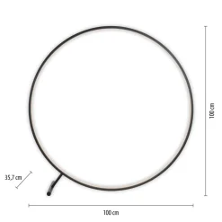 LED vloerlamp Hula CCT met afstandsbediening Ø 100cm