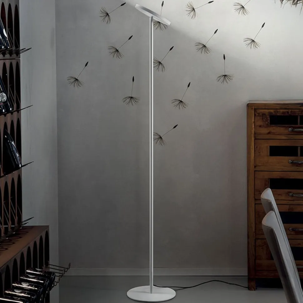 LED vloerlamp Joshua in wit