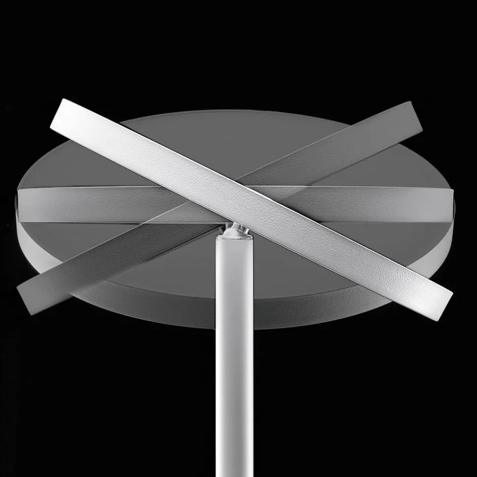 LED vloerlamp Joshua in wit