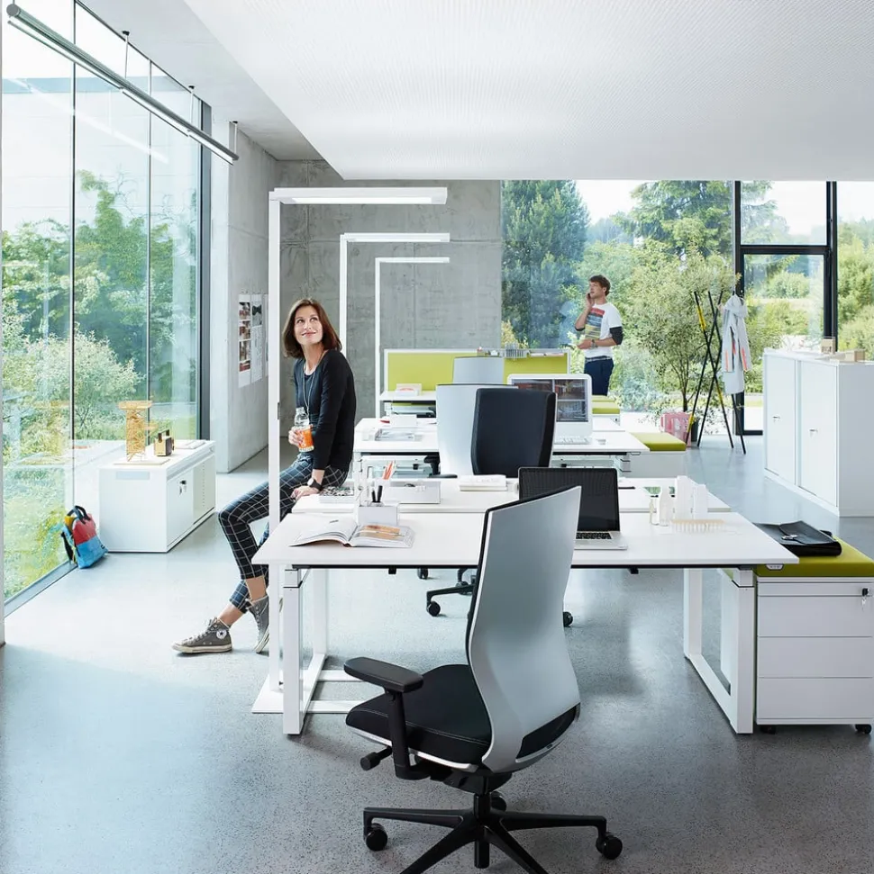 LED vloerlamp Lavigo DPS 14000, 4.000K, wit