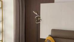 LED vloerlamp Madu, zwart, metaal, 160 cm, dimbaar