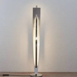 LED vloerlamp Marija, zilver, dimbaar, 140 cm