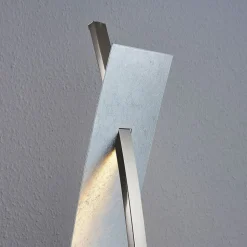 LED vloerlamp Marija, zilver, dimbaar, 140 cm