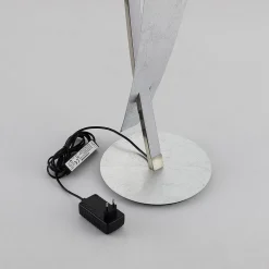 LED vloerlamp Marija, zilver, dimbaar, 140 cm