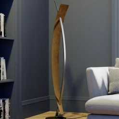 LED vloerlamp Marija, zwart, metaal, hoogte 140 cm