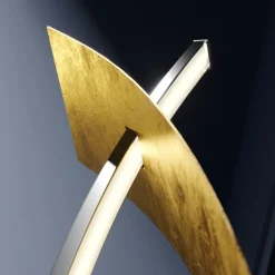 LED vloerlamp Marija, zwart, metaal, hoogte 140 cm