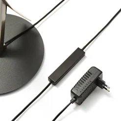 LED vloerlamp Marija, zwart, metaal, hoogte 140 cm