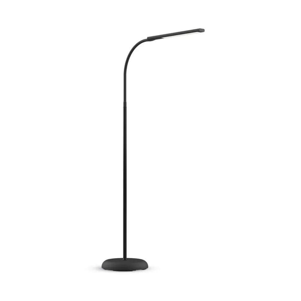 LED vloerlamp MAULpirro, zwart, 126 cm, dimbaar