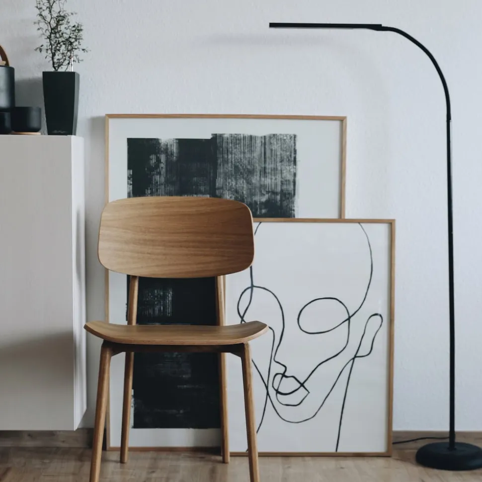 LED vloerlamp MAULpirro, zwart, 126 cm, dimbaar