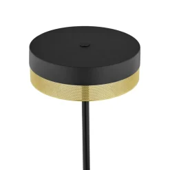 LED vloerlamp Mesh met dimmer, zwart/goud