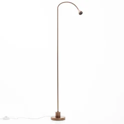 LED vloerlamp Mini, flexibele arm, antiek, 5.000K