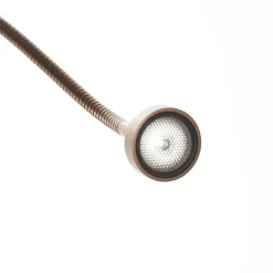 LED vloerlamp Mini, flexibele arm, antiek, 5.000K