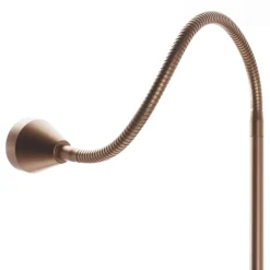 LED vloerlamp Mini, flexibele arm, antiek, 5.000K