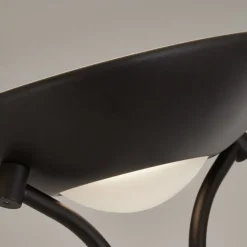 LED vloerlamp Moeder & Kind, zwart, laadoppervlak, dimbaar