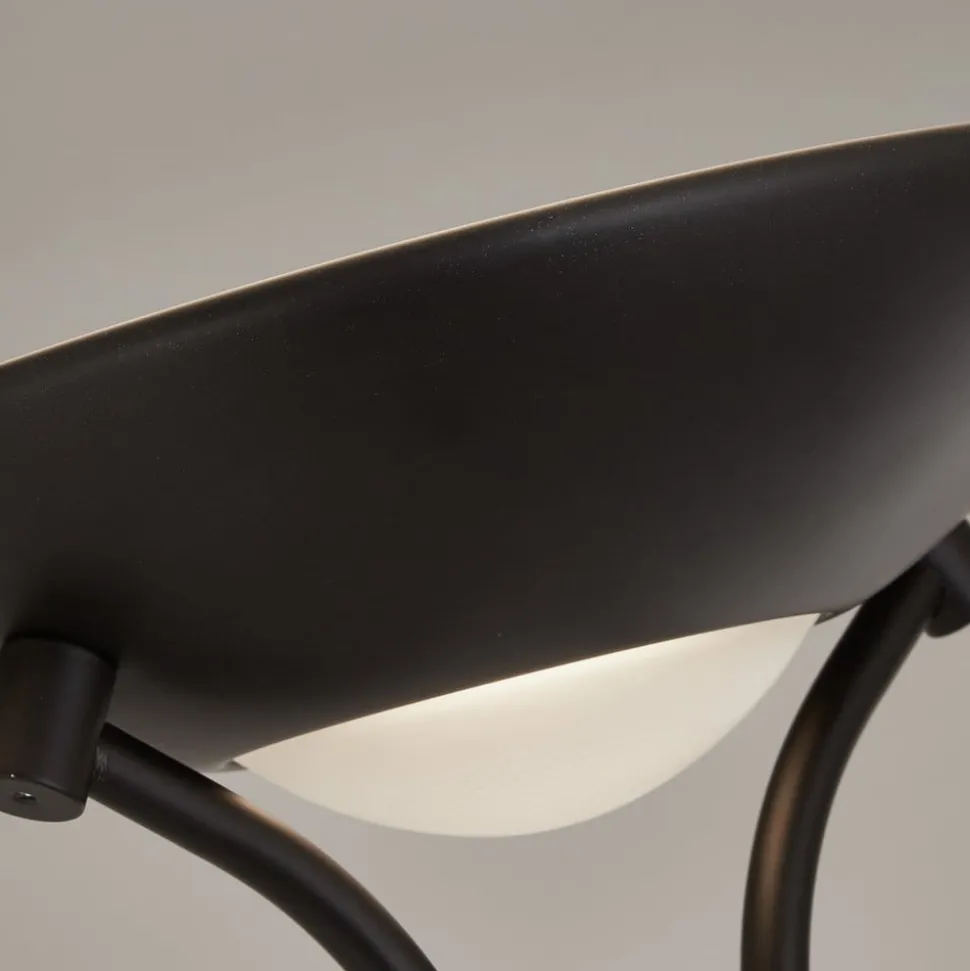 LED vloerlamp Moeder & Kind, zwart, laadoppervlak, dimbaar