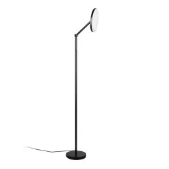 LED vloerlamp Mondello, mat zwart, dimbaar, draaibaar