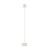 LED vloerlamp Nuindie IP54 120 cm rond USB-C dune beige