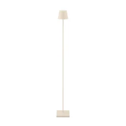 LED vloerlamp Nuindie IP54 120 cm rond USB-C dune beige