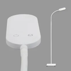 LED vloerlamp Office Step, wit, dimbaar, CCT