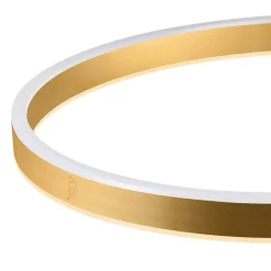 LED vloerlamp One Bow FL, zwart/messingkleurig, staal SLV