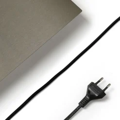 LED vloerlamp Parthena, nikkel, metaal, 180 cm