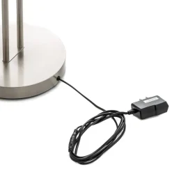 LED vloerlamp Pool TW, 2-lamps, nikkel