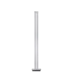 LED vloerlamp PURE Lines, zilver, afstandsbediening, 140 cm
