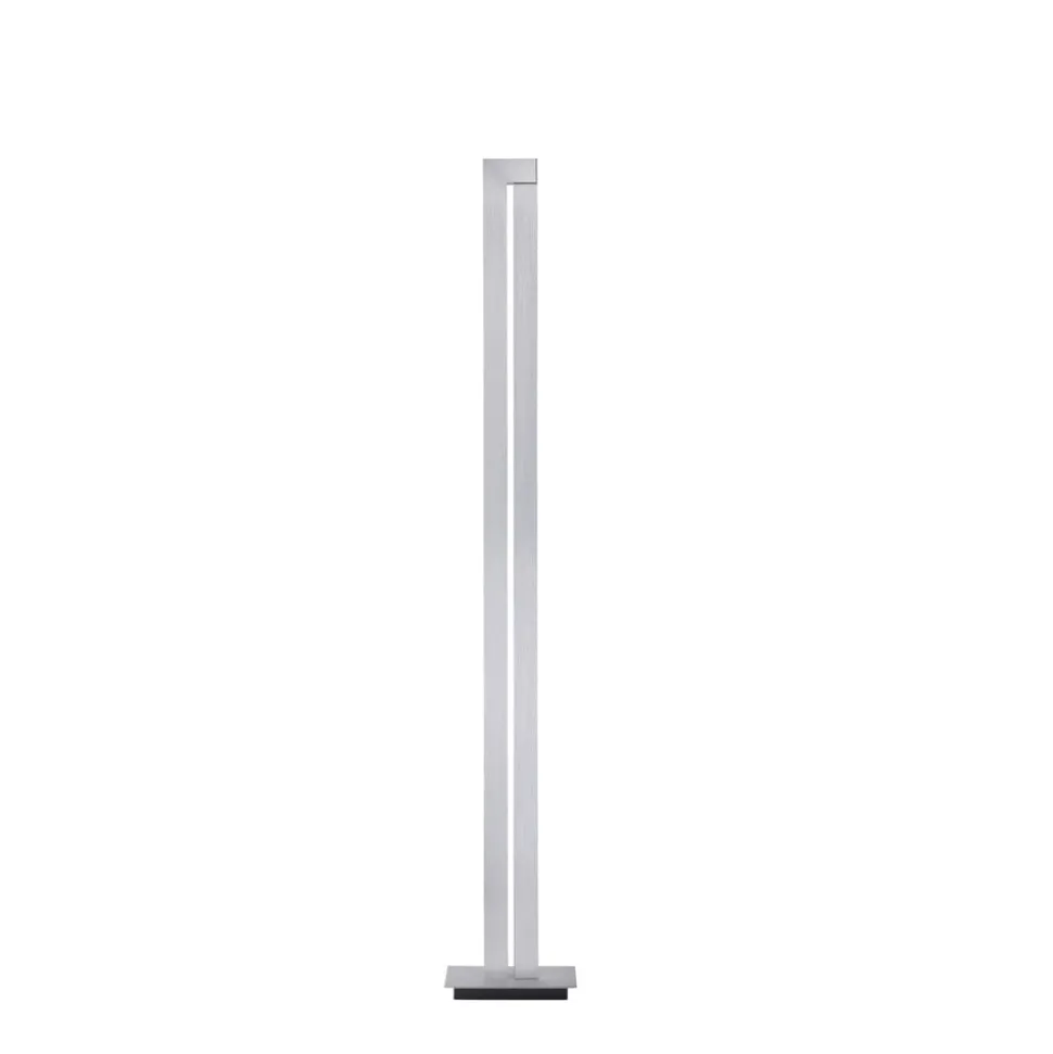 LED vloerlamp PURE Lines, zilver, afstandsbediening, 140 cm