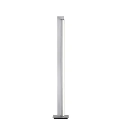 LED vloerlamp PURE Lines, zilver, afstandsbediening, 140 cm