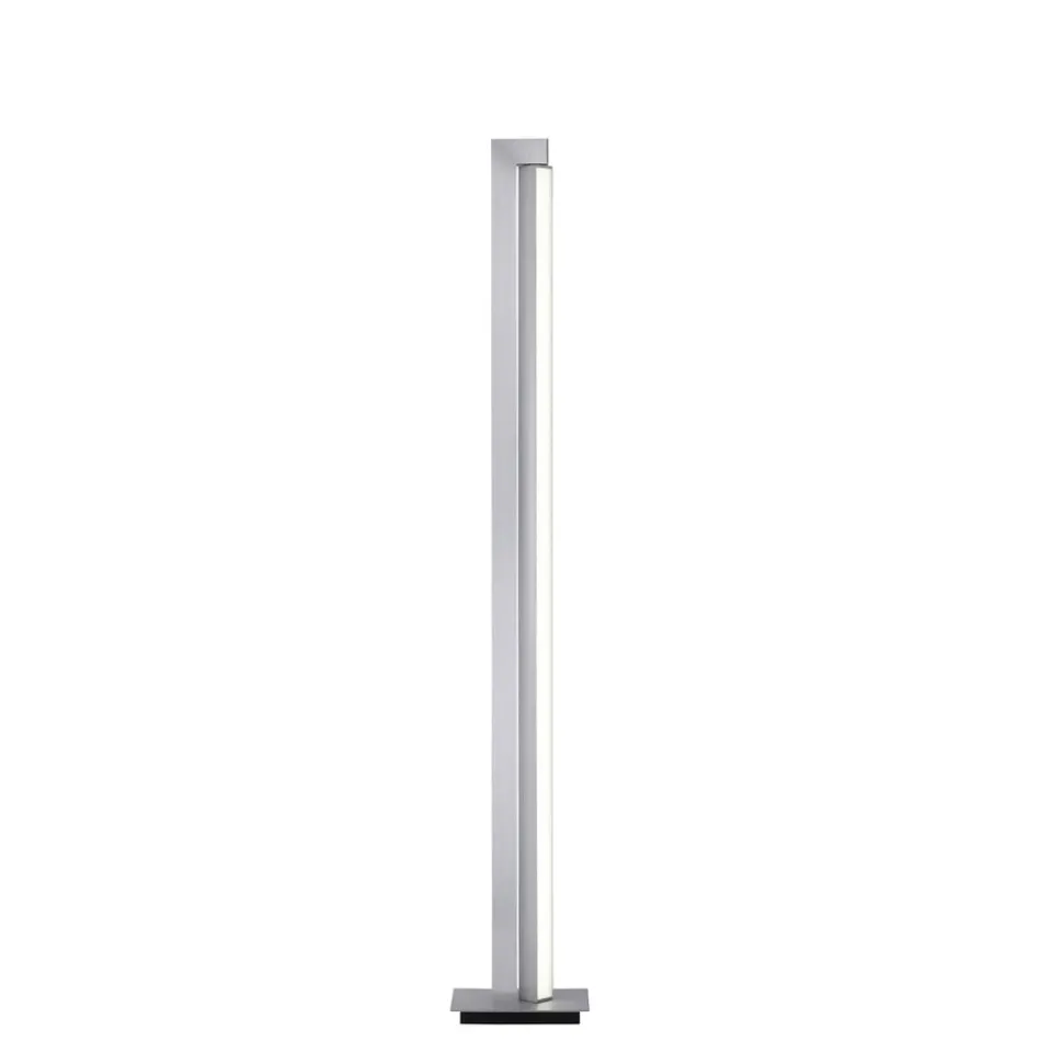 LED vloerlamp PURE Lines, zilver, afstandsbediening, 140 cm
