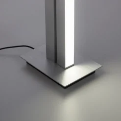 LED vloerlamp PURE Lines, zilver, afstandsbediening, 140 cm