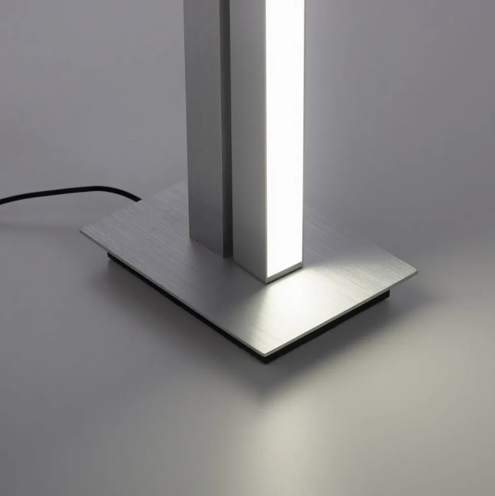 LED vloerlamp PURE Lines, zilver, afstandsbediening, 140 cm