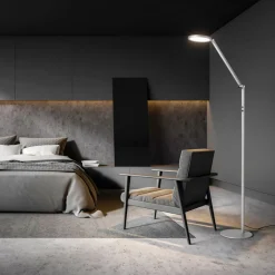 LED vloerlamp Regina, 1-lamp, aluminium