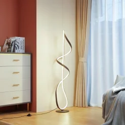 LED vloerlamp Rodado, zwart, 132 cm, aluminium