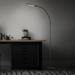 LED vloerlamp Servo, dimbaar, CCT, zwart